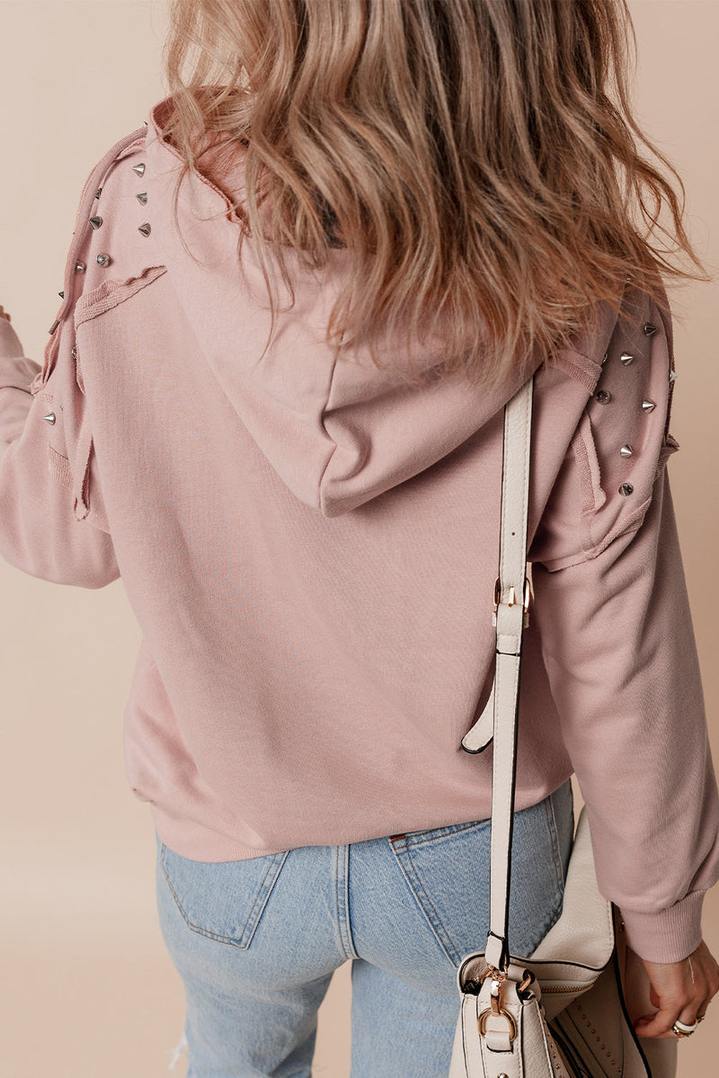Sofia Stud Raglan Sleeve Hoodie