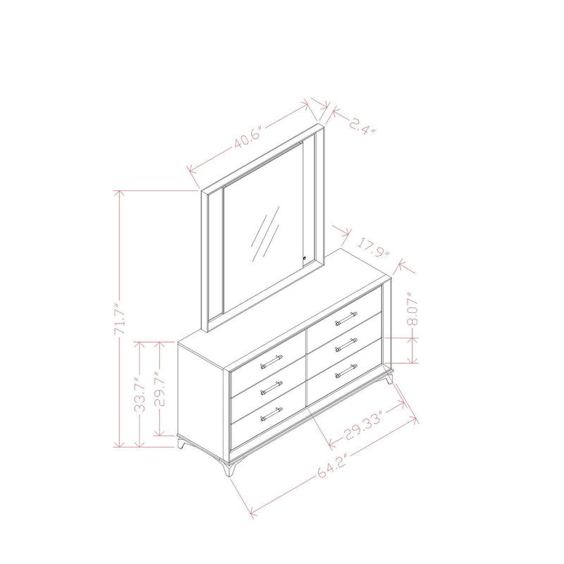 Star - Dresser - White