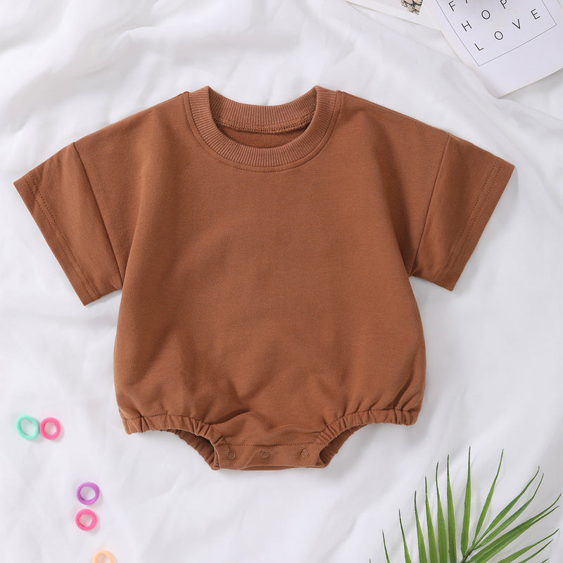 Short-sleeve Organic Cotton Romper