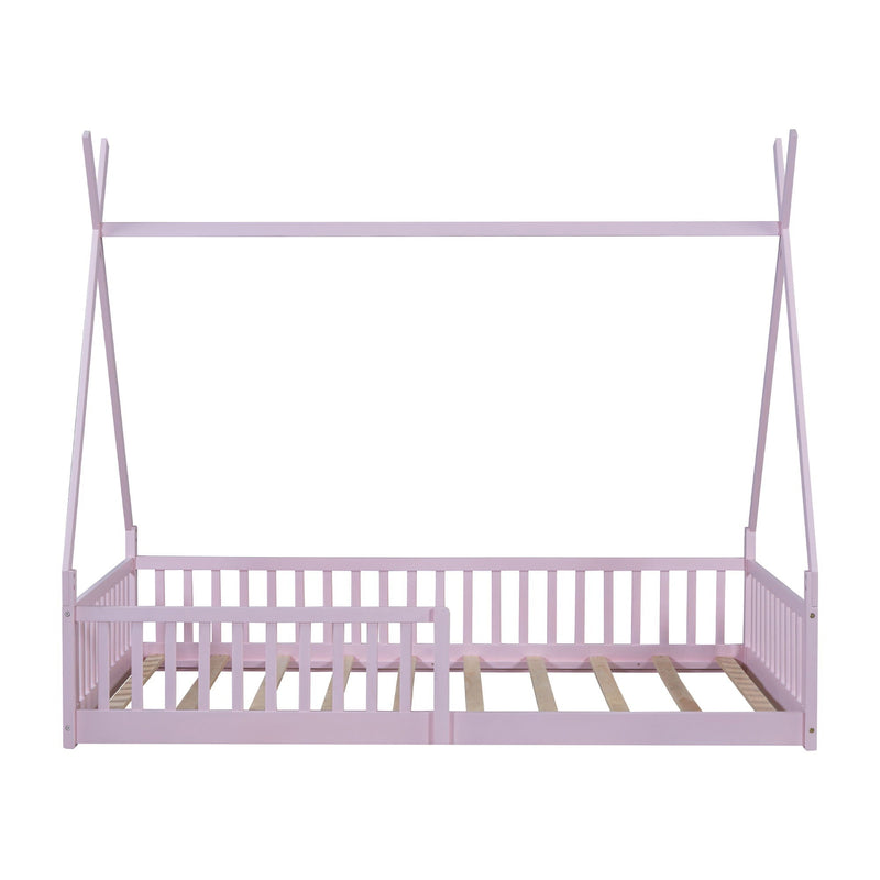 House Shaped Design Bed With Fence