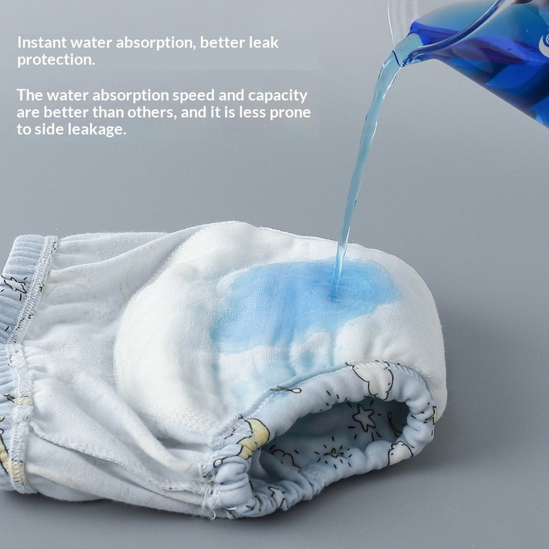 Washable 6-layer Breathable Gauze Baby Diaper Cover
