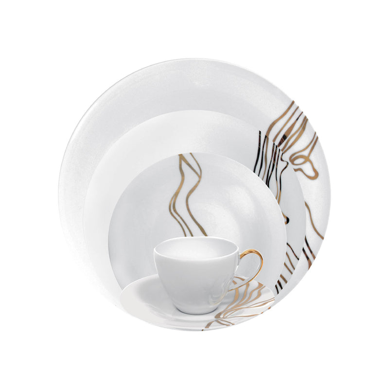 Fiume D'Oro 24-piece Dinner Setting