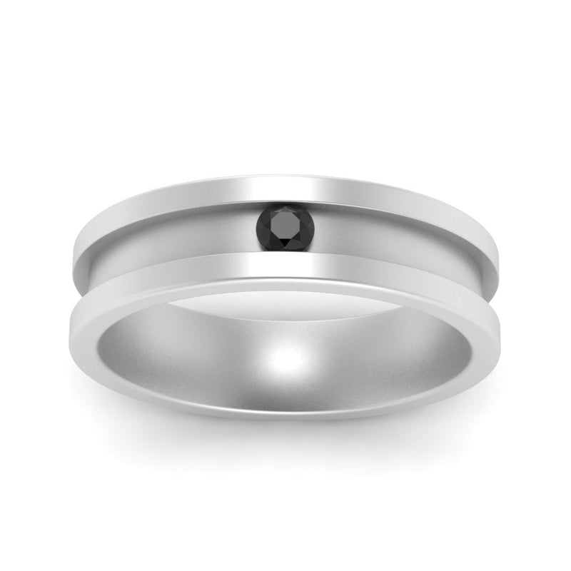 Single Stone Mens Promise Ring