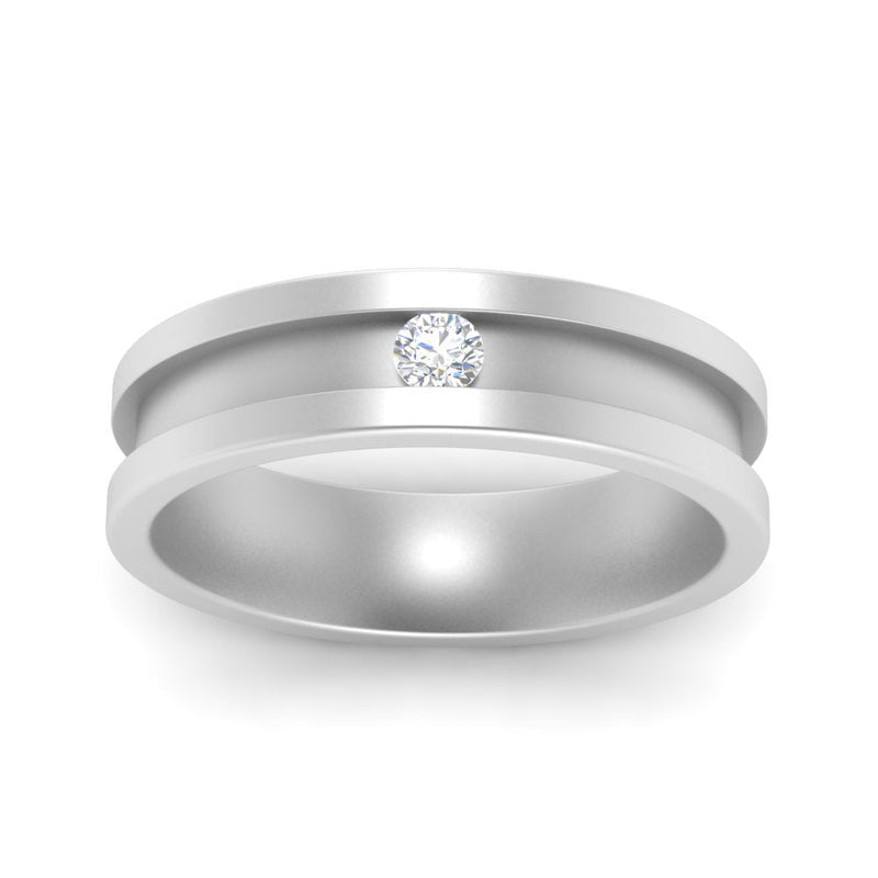 Single Stone Mens Promise Ring