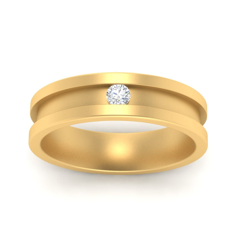 Single Stone Mens Promise Ring