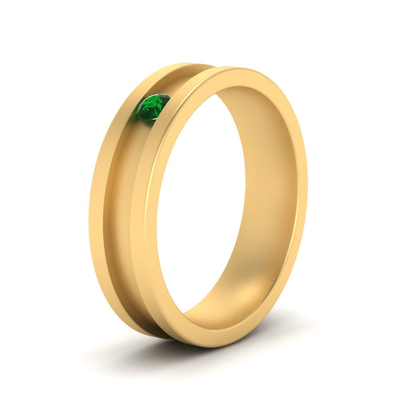 Single Stone Mens Promise Ring