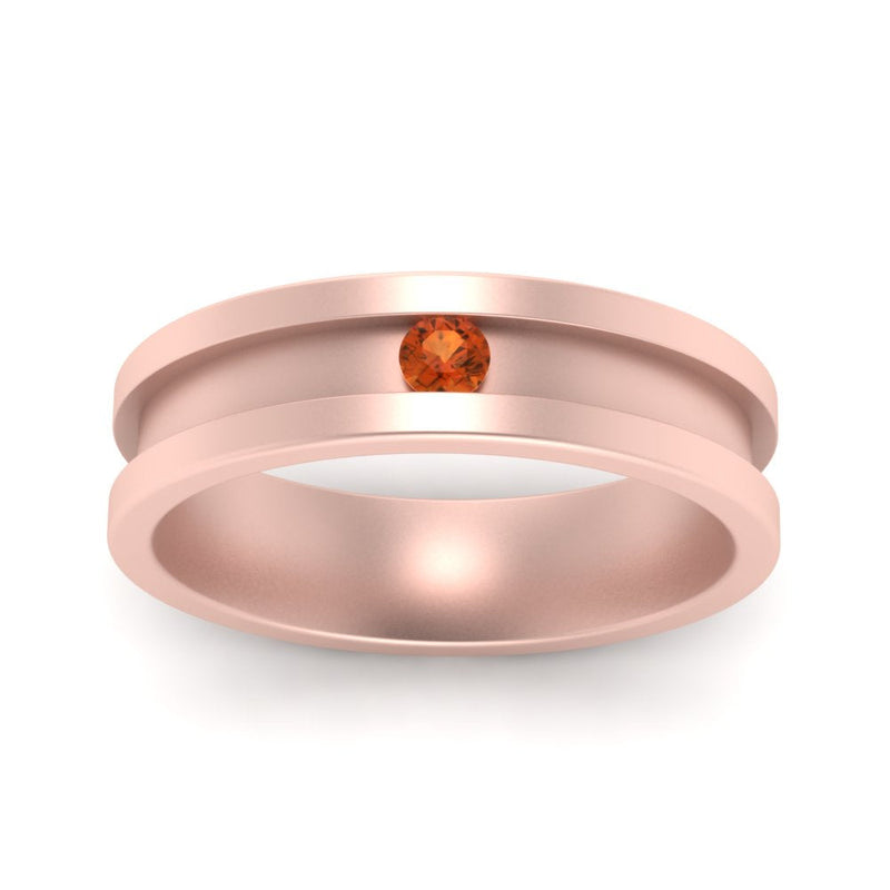 Single Stone Mens Promise Ring