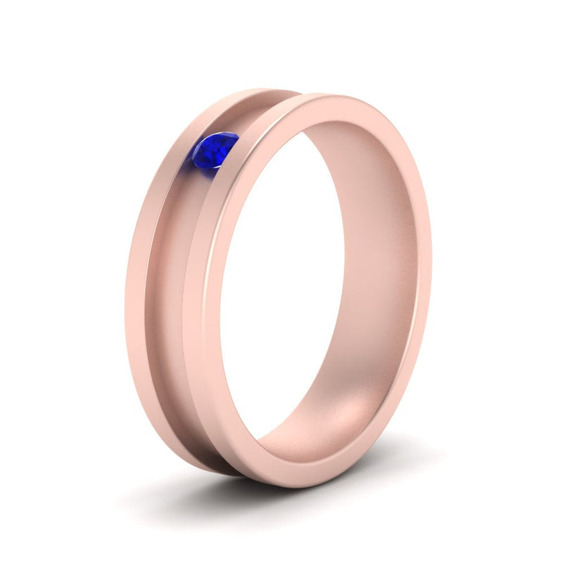 Single Stone Mens Promise Ring