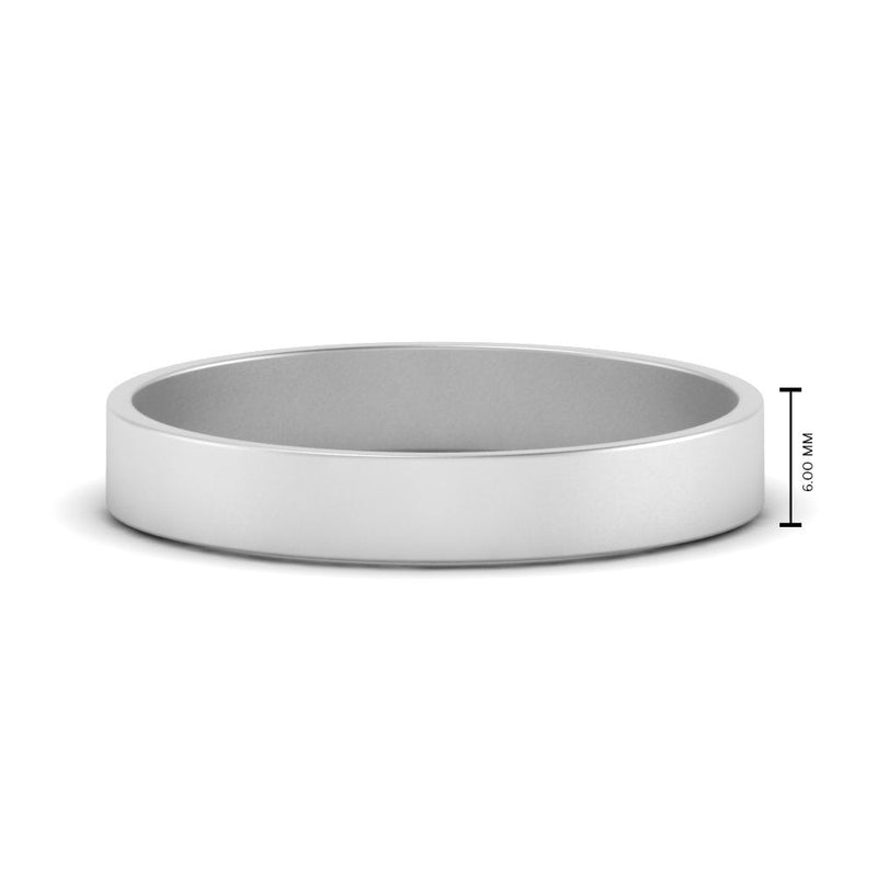 5 mm Flat Gold Wedding Band