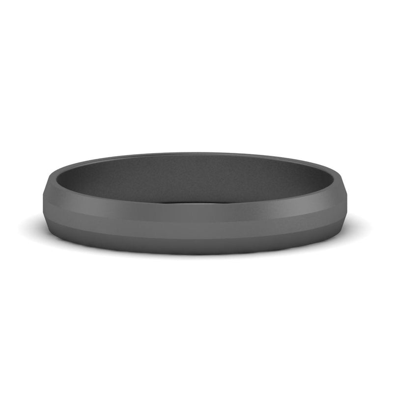 Wedding Band Beveled Edge Matte