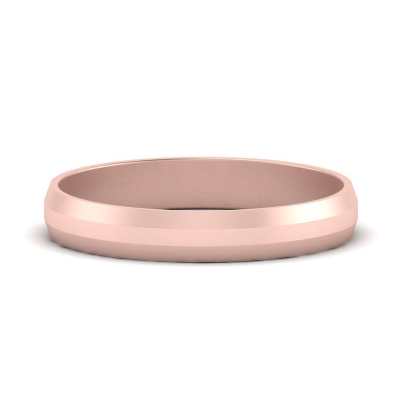 Wedding Band Beveled Edge Matte
