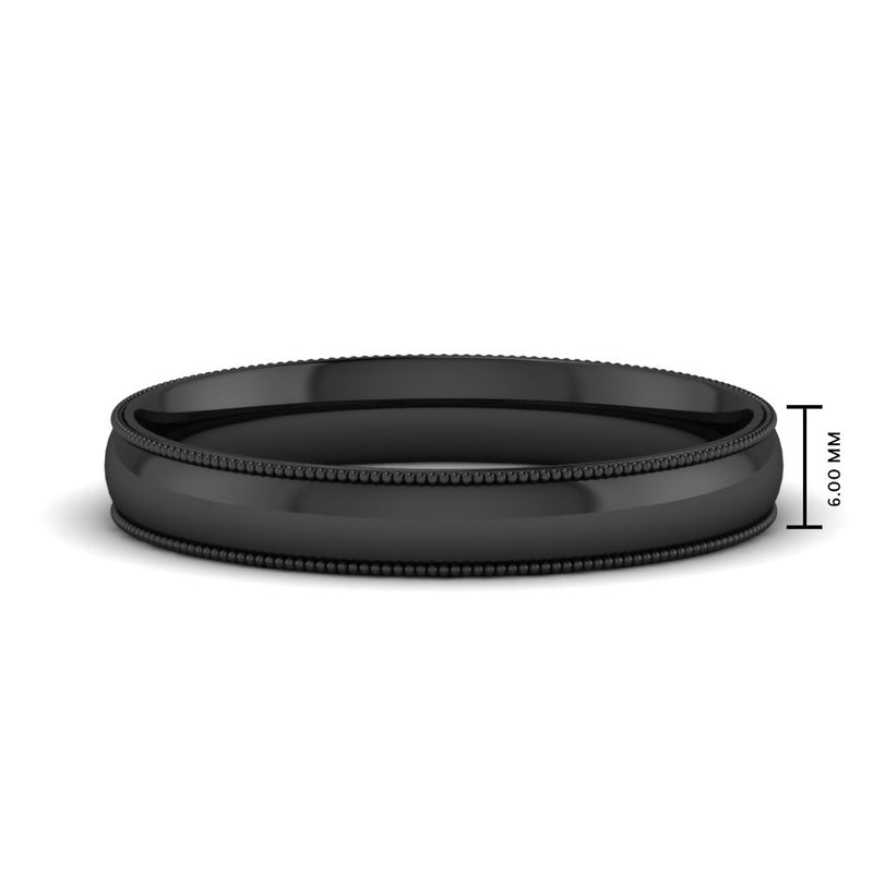 Comfort Fit Wedding Band Milgrain Edge