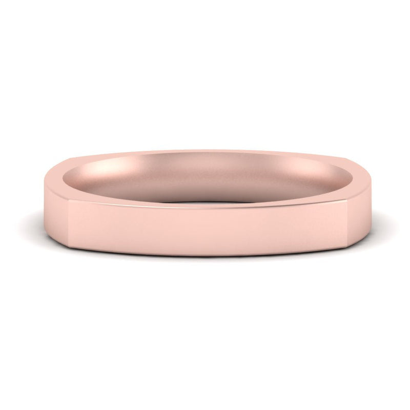 Square Comfort Fit Mens Wedding Band