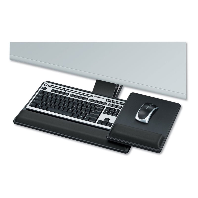 Fellowes Designer Suites Premium Keyboard Tray, 19w x 10.63d, Black