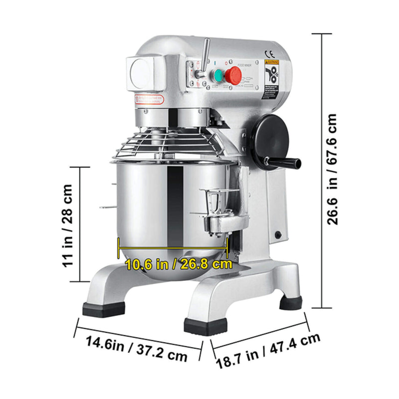 600W Commercial Dough Kneader Bakery Mixer Machine, 15QT (SAK95629)