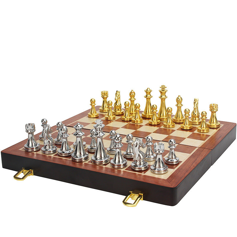 International Chess Metal Chess Folding Set High end Chess Western Chess