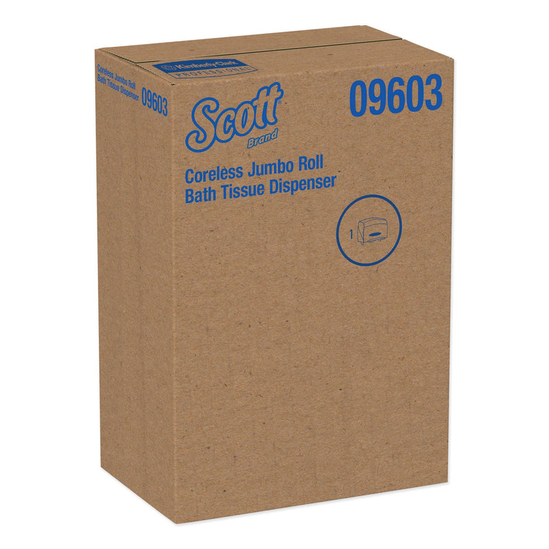 Scott Essential Coreless Jumbo Roll Tissue Dispenser, 14.25 x 6 x 9.75, White