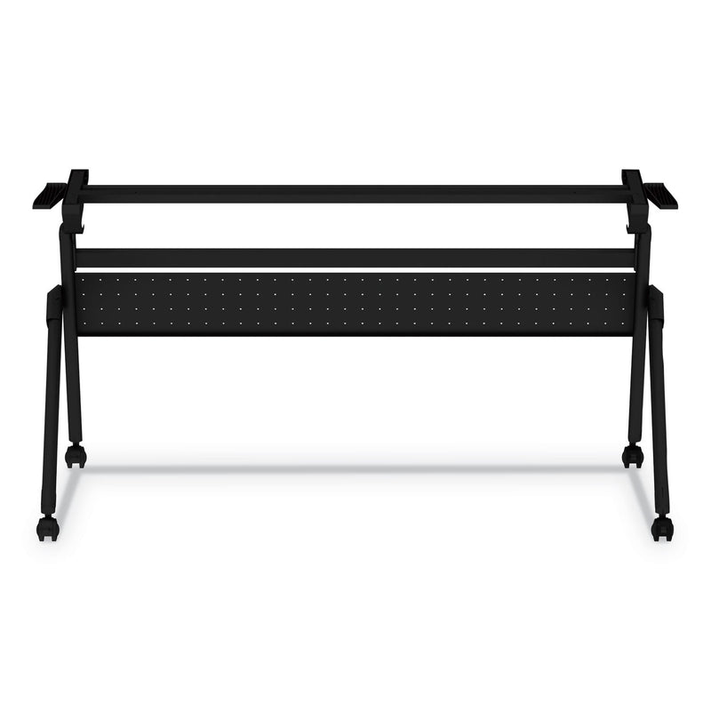Alera Flip and Nest Table Base, 55.88w x 23.63d x 28.5h, Black