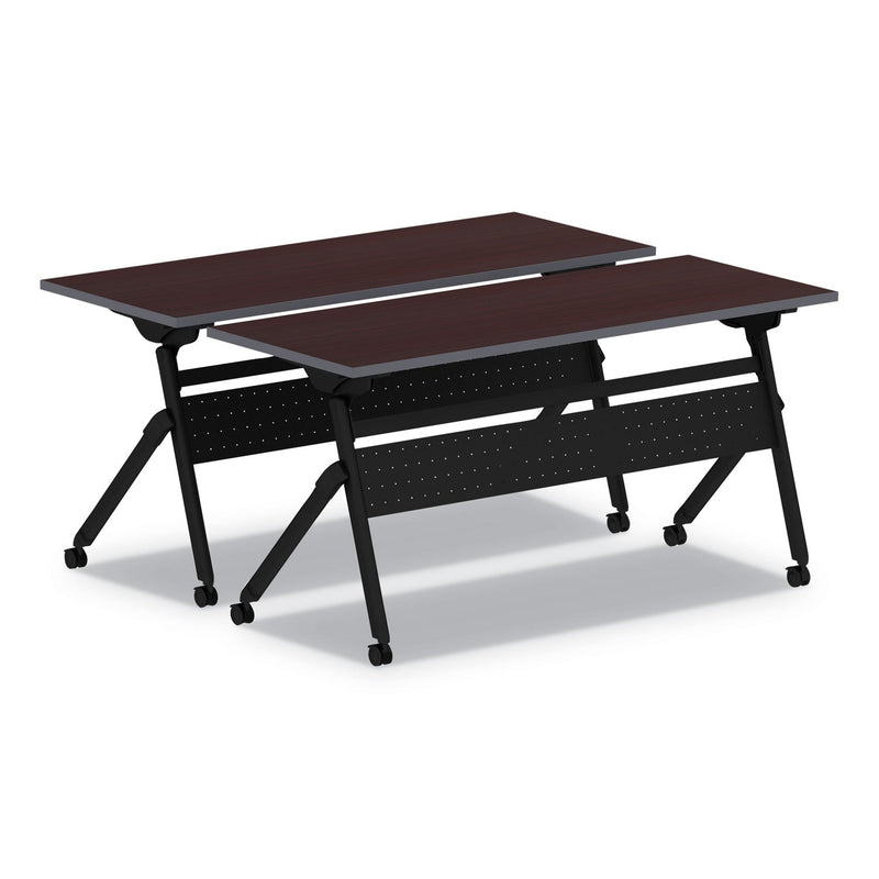 Alera Flip and Nest Table Base, 55.88w x 23.63d x 28.5h, Black