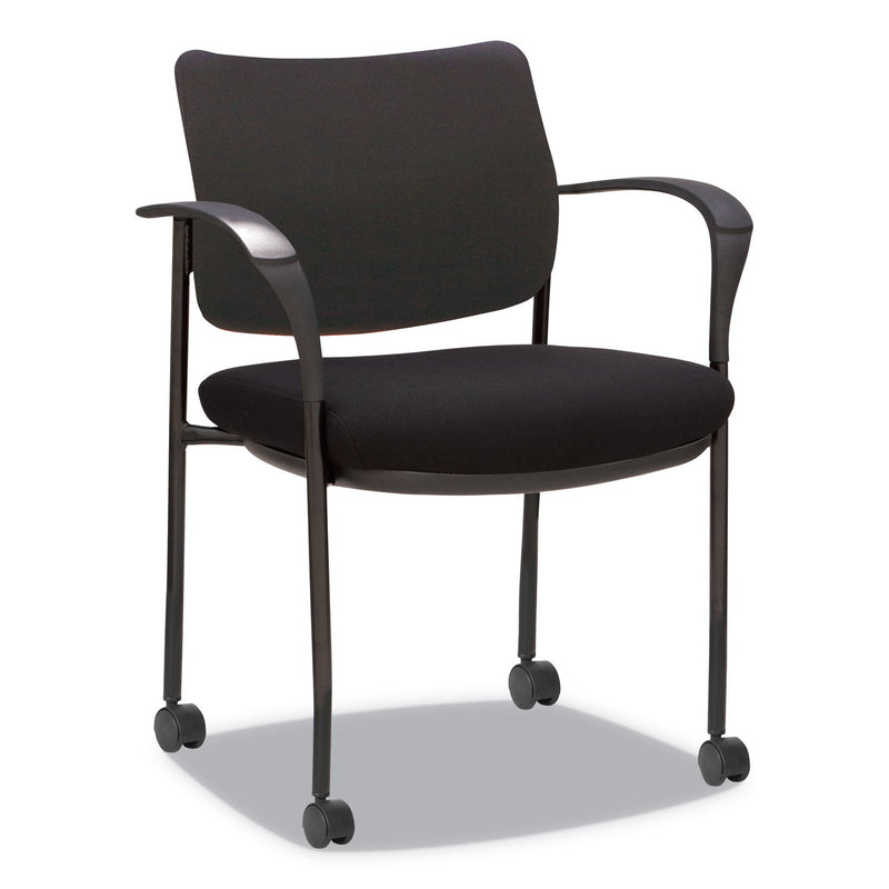 Alera IV Series Guest Chairs, Fabric Back/Seat, 24.8" x 22.83" x 32.28", Black, 2/Carton