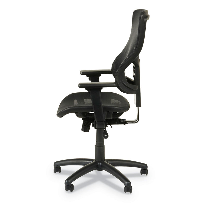 Alera Elusion II Series Suspension Mesh Mid-Back Synchro Seat Slide Chair, Supports 275 lb, 18.11" to 20.35" Seat, Black