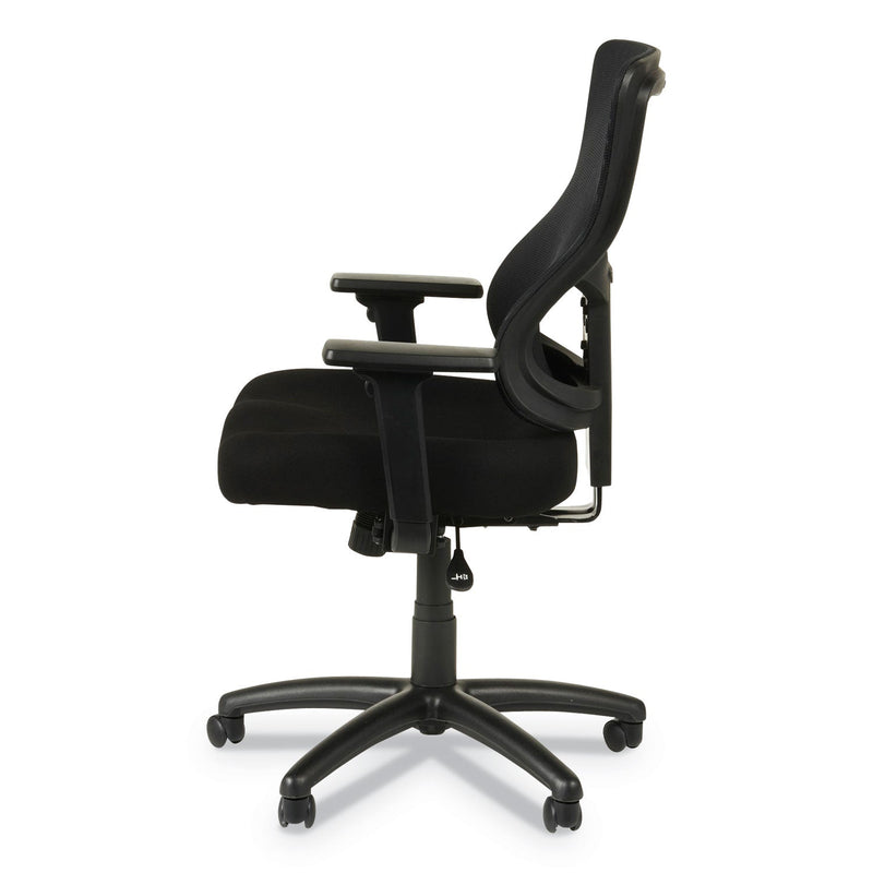 Alera Elusion II Series Mesh Mid-Back Synchro Seat Slide Chair, Supports Up to 275 lb, 17.51" to 21.06" Seat Height, Black