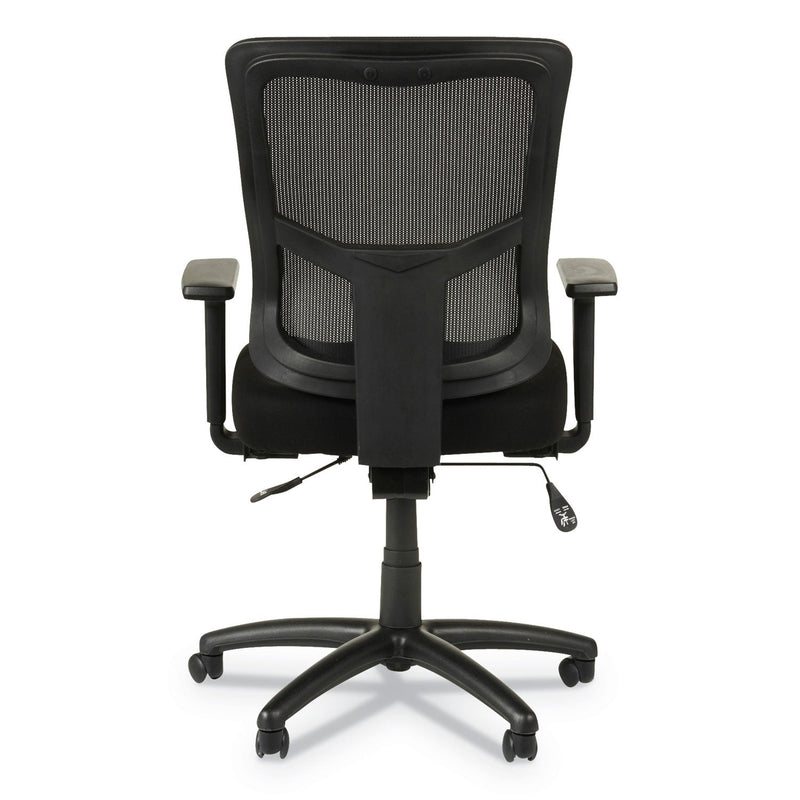 Alera Elusion II Series Mesh Mid-Back Synchro Seat Slide Chair, Supports Up to 275 lb, 17.51" to 21.06" Seat Height, Black