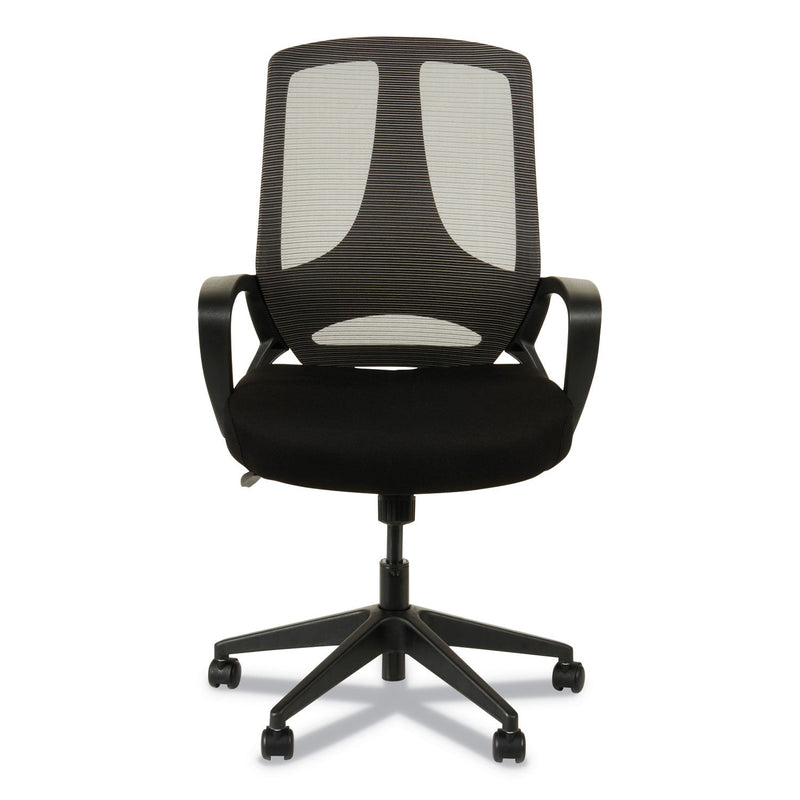 Alera MB Series Mesh Mid-Back Office Chair, Supports Up to 275 lb, 18.11" to 21.65" Seat Height, Black
