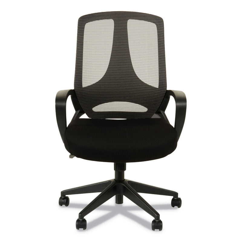 Alera MB Series Mesh Mid-Back Office Chair, Supports Up to 275 lb, 18.11" to 21.65" Seat Height, Black