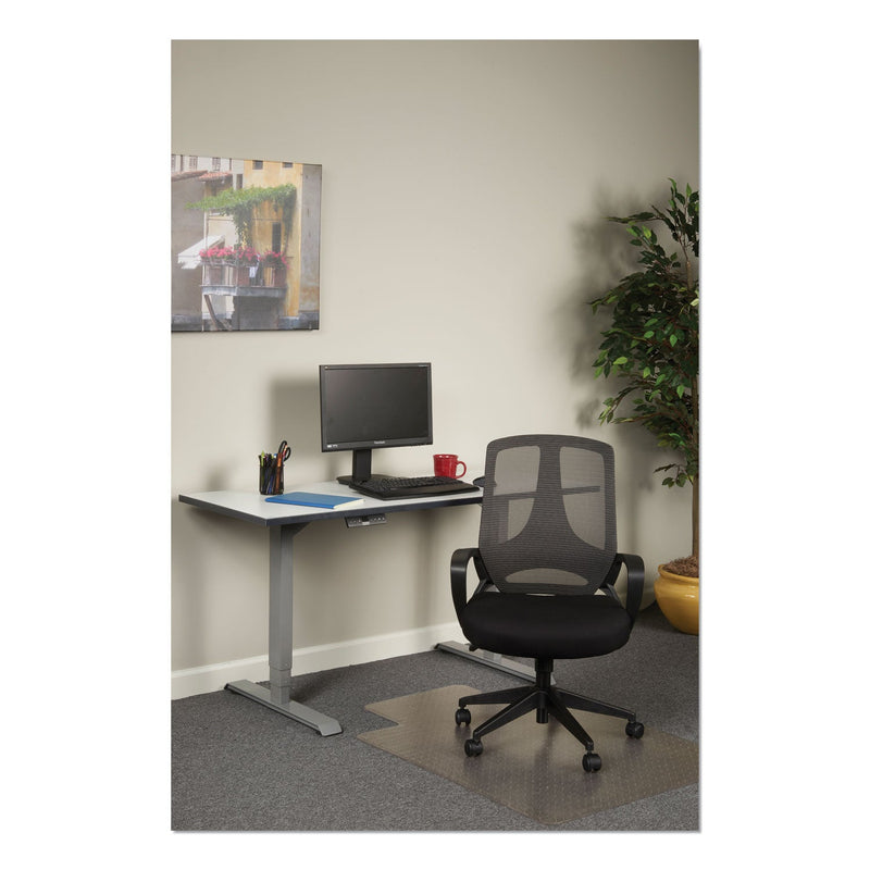 Alera MB Series Mesh Mid-Back Office Chair, Supports Up to 275 lb, 18.11" to 21.65" Seat Height, Black