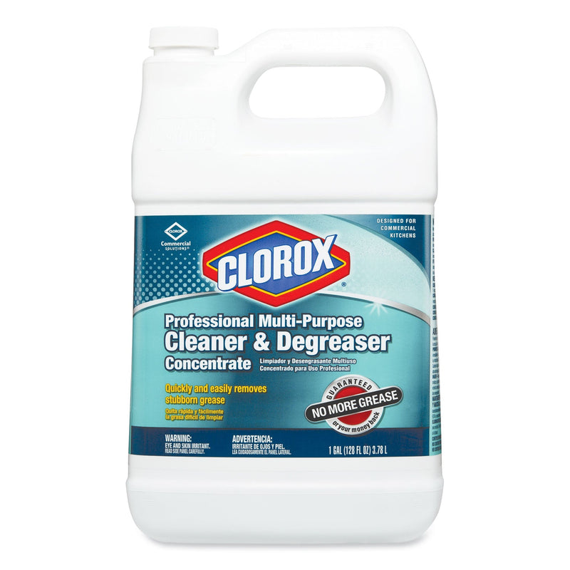 Clorox Professional Multi-Purpose Cleaner and Degreaser Concentrate, 1 gal, 4/Carton