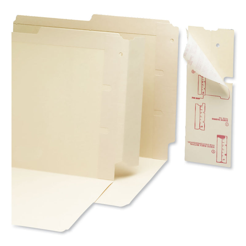 Smead End Tab Converters, Straight Tab, Manila, 3.25" x 9.25", 500/Box