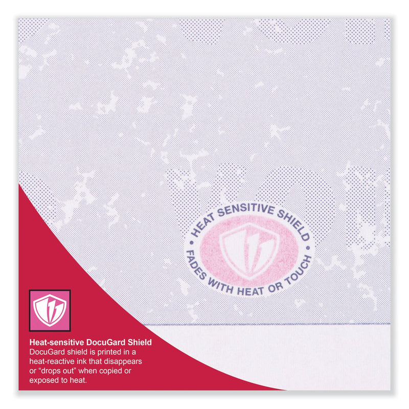 DocuGard Premier Prismatic Check, 13 Features, 8.5 x 11, Blue/Green Prismatic, 500/Ream