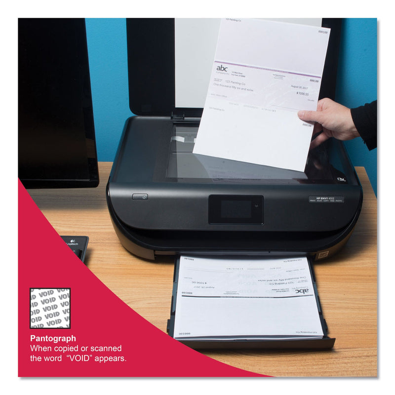 DocuGard Standard Security Check, 11 Features, 8.5 x 11, Blue Marble Bottom, 500/Ream