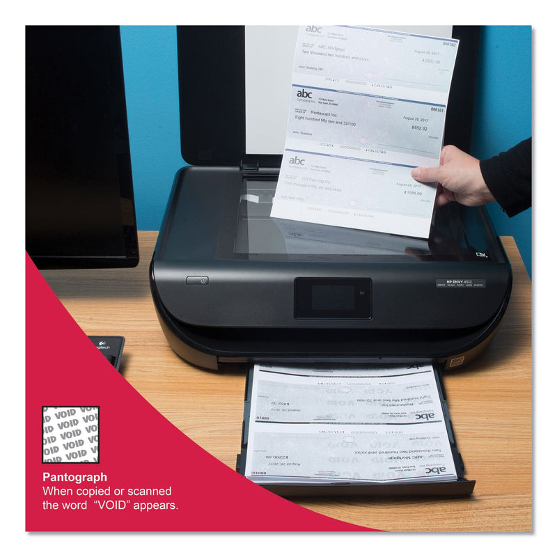 DocuGard Premier Prismatic Check, 13 Features, 8.5 x 11, Blue/Green Prismatic, 500/Ream