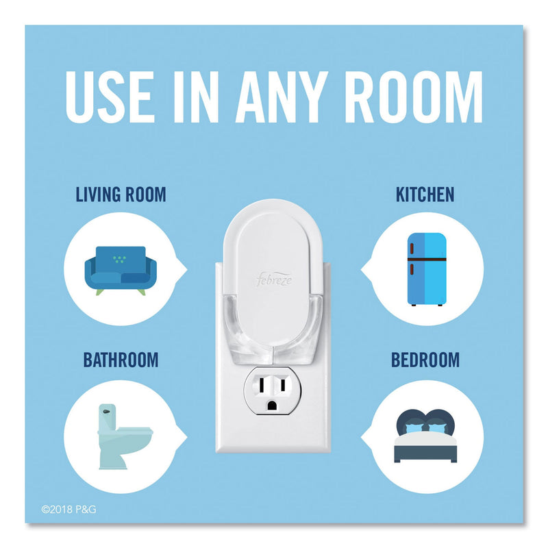 Febreze PLUG Air Freshener Warmer, 2.5" x 3" x 4", Off White