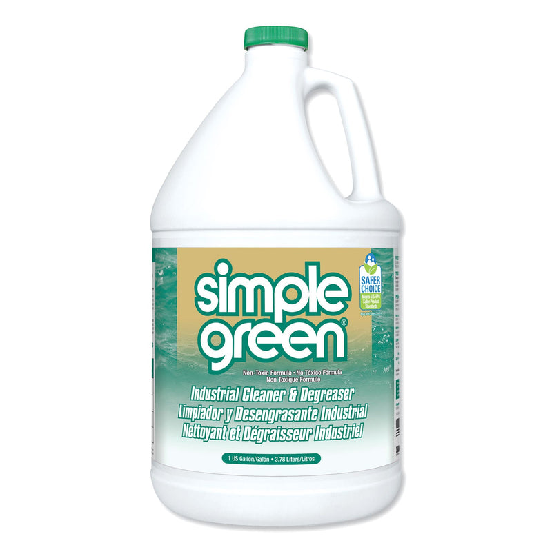 Simple Green Industrial Cleaner and Degreaser, Concentrated, 1 gal Bottle, 6/Carton