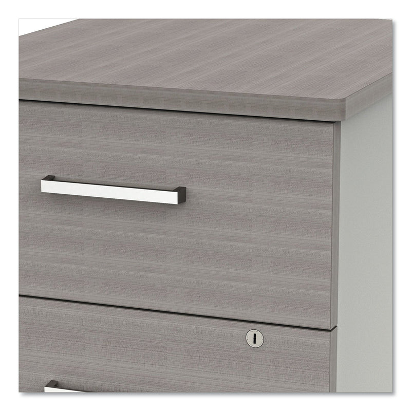 Linea Italia Urban Mobile File Pedestal, Left or Right, 2-Drawers: Box/File, Legal/A4, Ash, 16" x 15.25" x 23.75"
