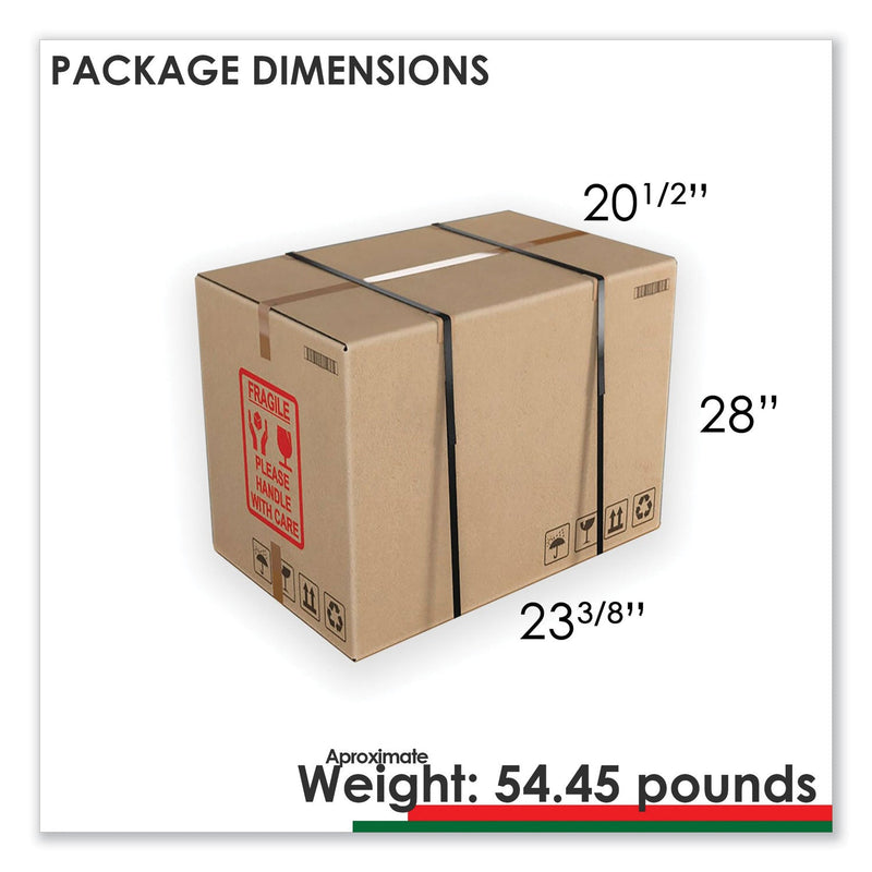 Linea Italia Trento Line Mobile Pedestal File, Left or Right, 2-Drawers: Box/File, Legal/Letter, Cherry, 16.5" x 19.75" x 23.63"