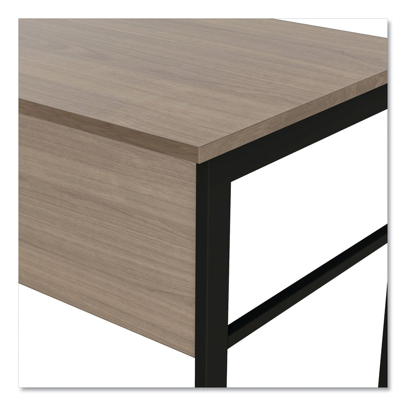 Linea Italia Urban Series Desk Workstation, 59" x 23.75" x 29.5", Natural Walnut