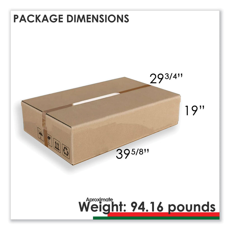 Linea Italia Urban 36" Credenza, Bottom Pedestal, 35.25w x 15.25d x 23.75h, Natural Walnut