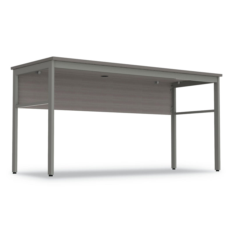 Linea Italia Urban Series Desk Workstation, 59" x 23.75" x 29.5", Ash