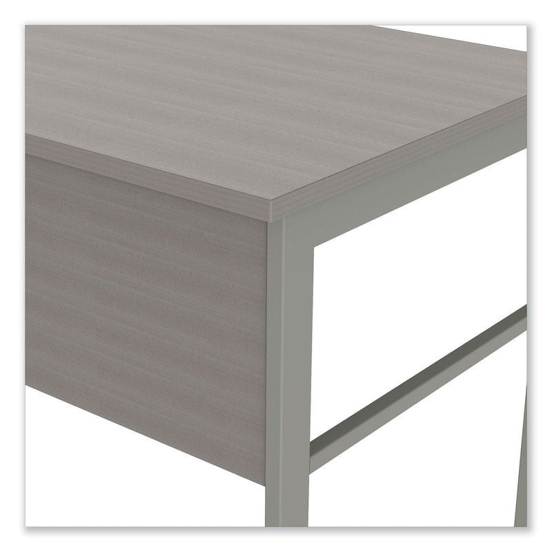 Linea Italia Urban Series L- Shaped Desk, 59" x 59" x 29.5", Ash