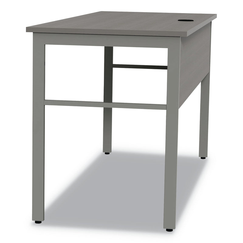 Linea Italia Urban Series Desk Workstation, 59" x 23.75" x 29.5", Ash