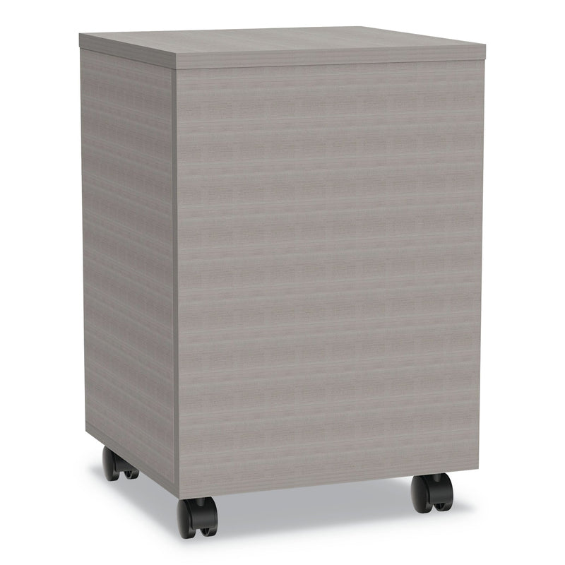 Linea Italia Urban Mobile File Pedestal, Left or Right, 2-Drawers: Box/File, Legal/A4, Ash, 16" x 15.25" x 23.75"
