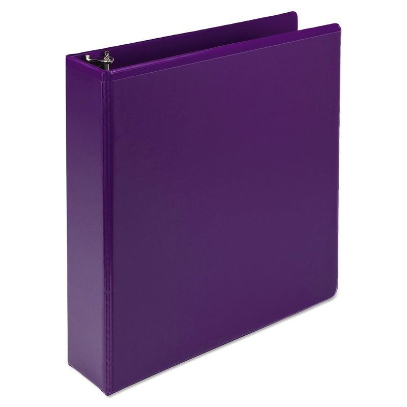 Samsill Earth’s Choice Biobased Durable Fashion View Binder, 3 Rings, 2" Capacity, 11 x 8.5, Purple, 2/Pack