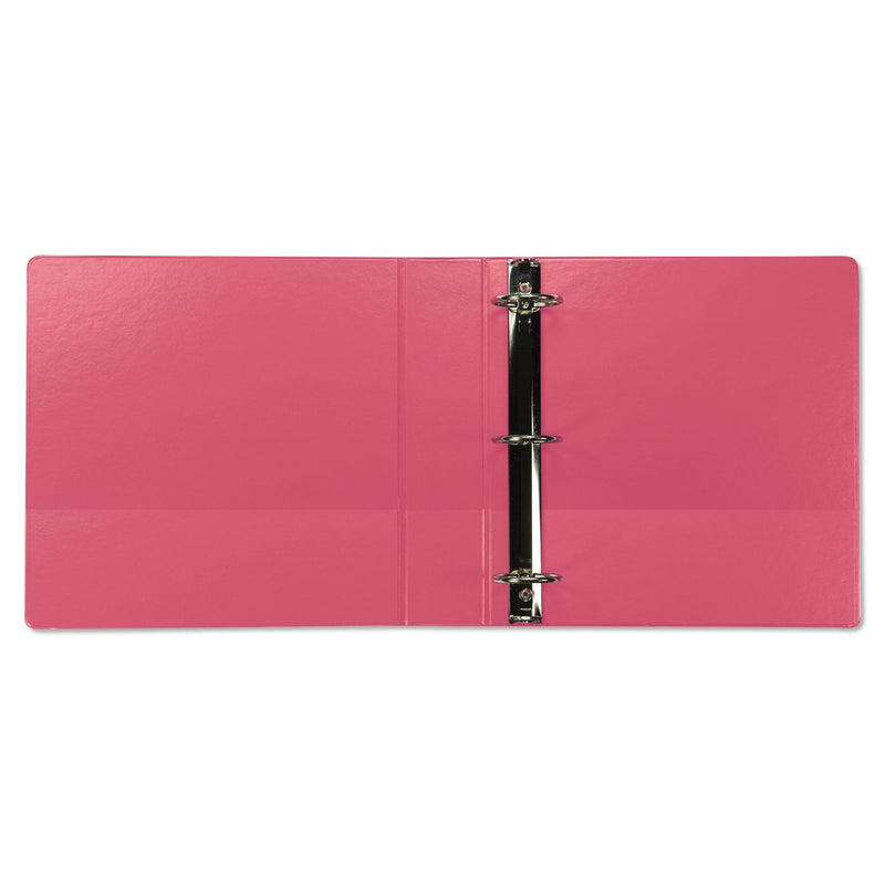 Samsill Earth’s Choice Biobased Durable Fashion View Binder, 3 Rings, 2" Capacity, 11 x 8.5, Berry, 2/Pack