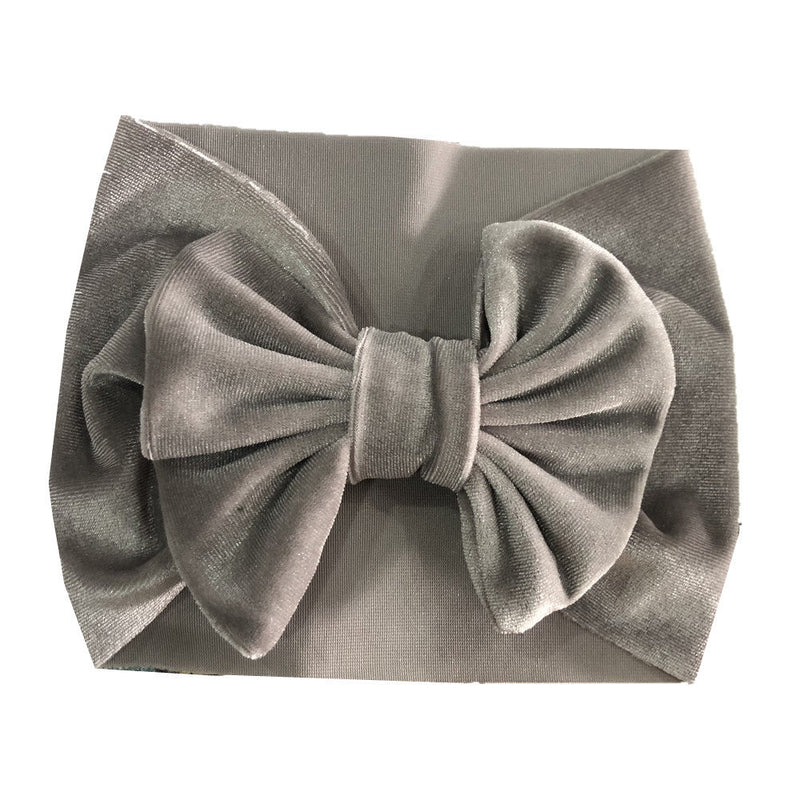Childrens Multi-color Festive Velvet Headband With Stretchy Hair Accessory