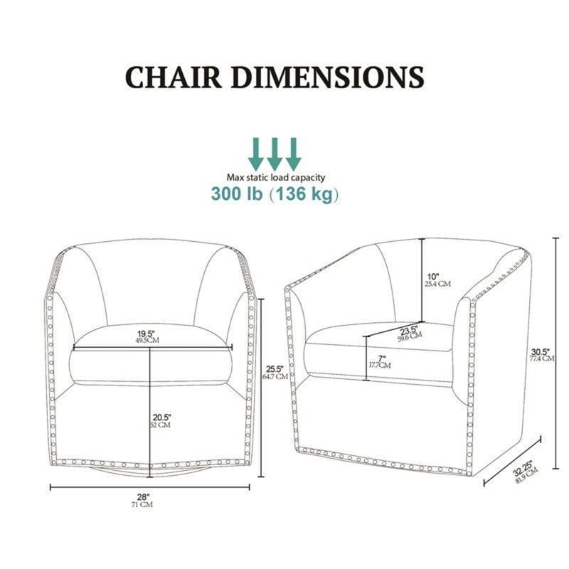 Luxurious Chair With 360 Degree Rotation