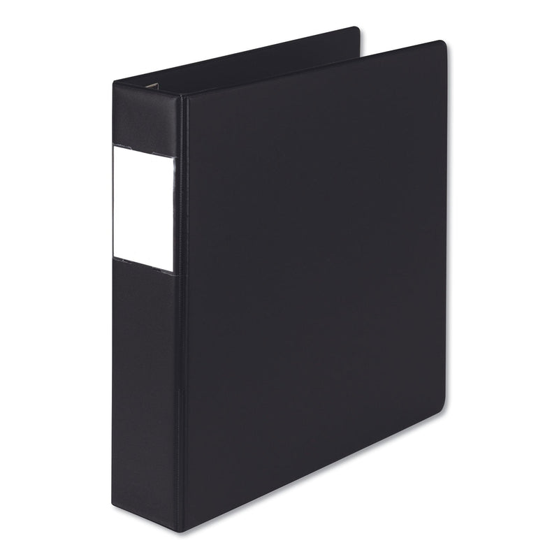 Samsill Earth's Choice Biobased Locking D-Ring Reference Binder, 3 Rings, 2" Capacity, 11 x 8.5, Black